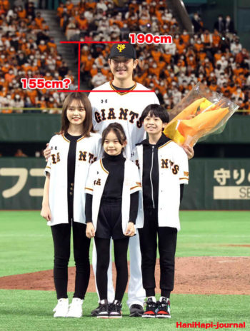 岩隈久志の娘の身長